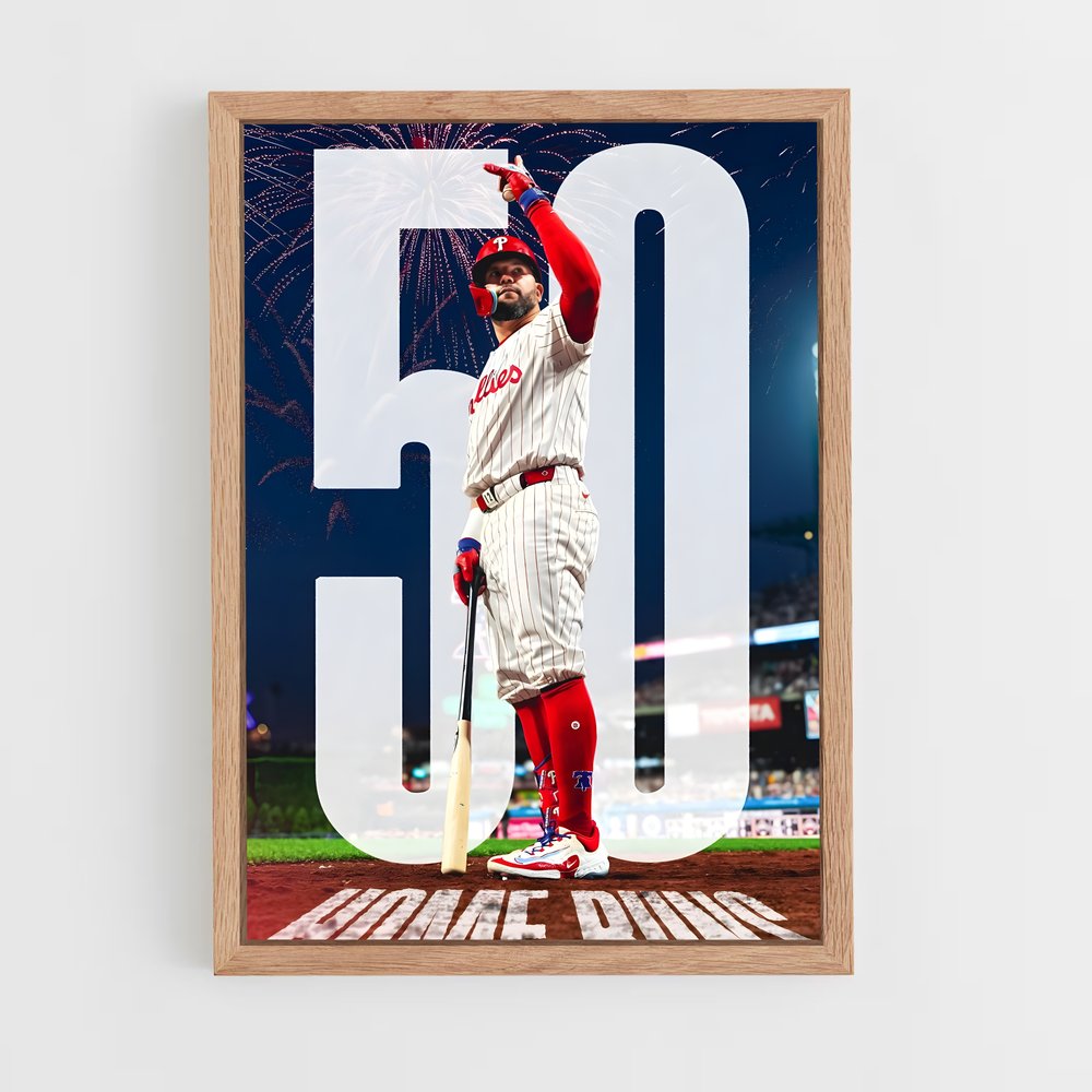 Poster Home Run Fireworks – affiche Baseball (vue 4)